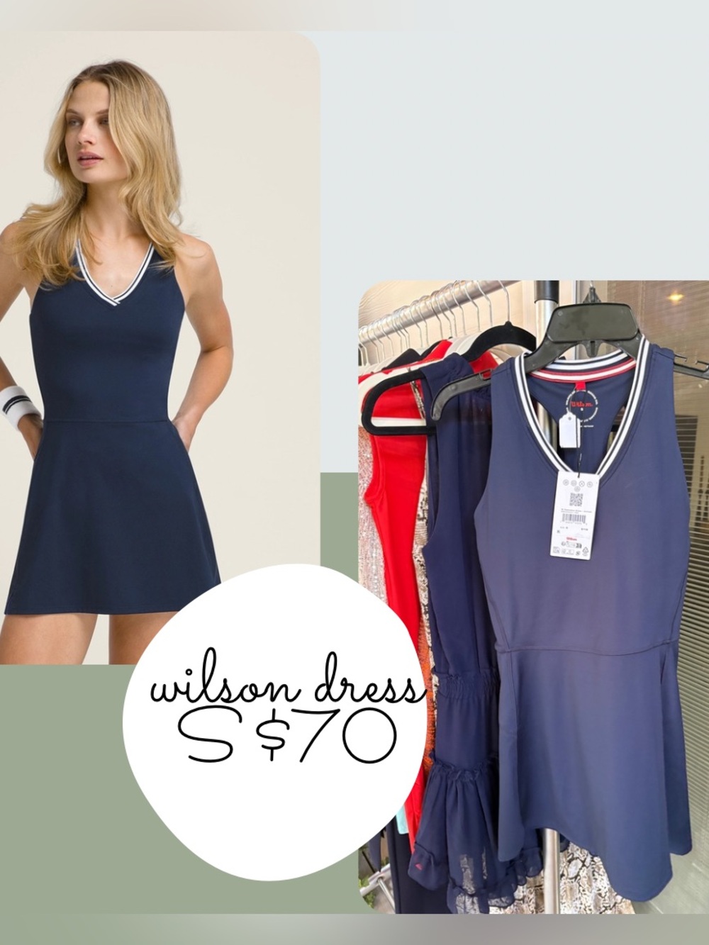 Wilson dress navy tiebreaker